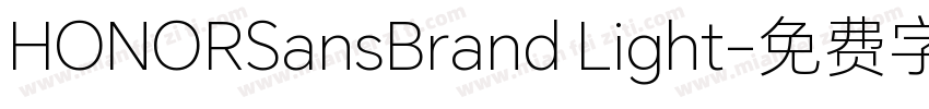 HONORSansBrand Light字体转换